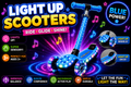 Light Up LED Kids Scooter – Pink or Blue | Ages 3+