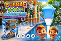 Bubble Torch Garden Lamp – Automatic Bubble Machine with Lights | Outdoor Kids Toy
