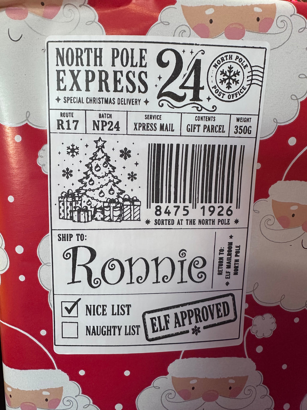 Christmas labels