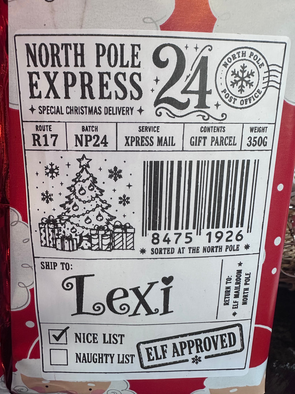 Christmas labels