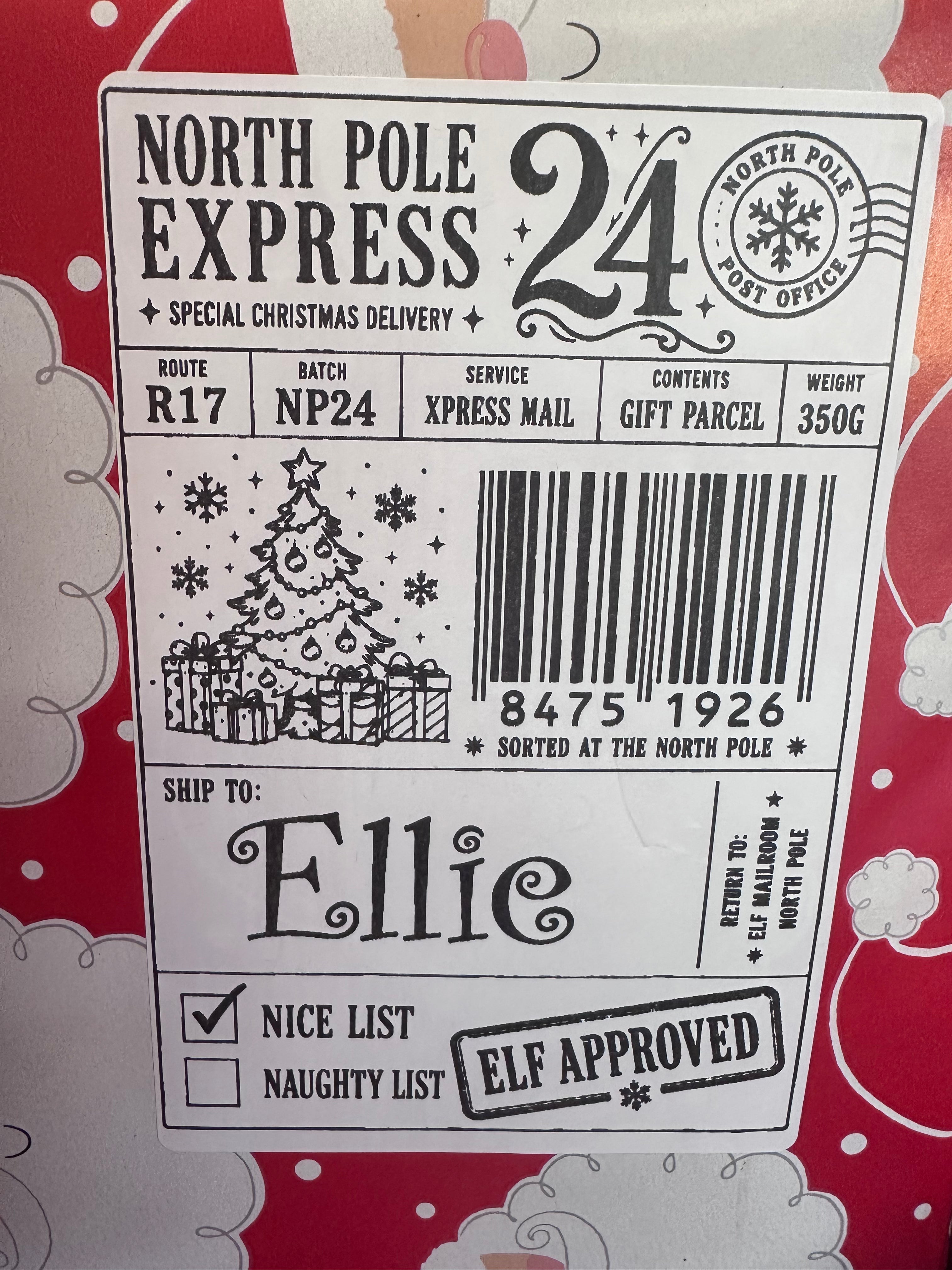 Christmas labels