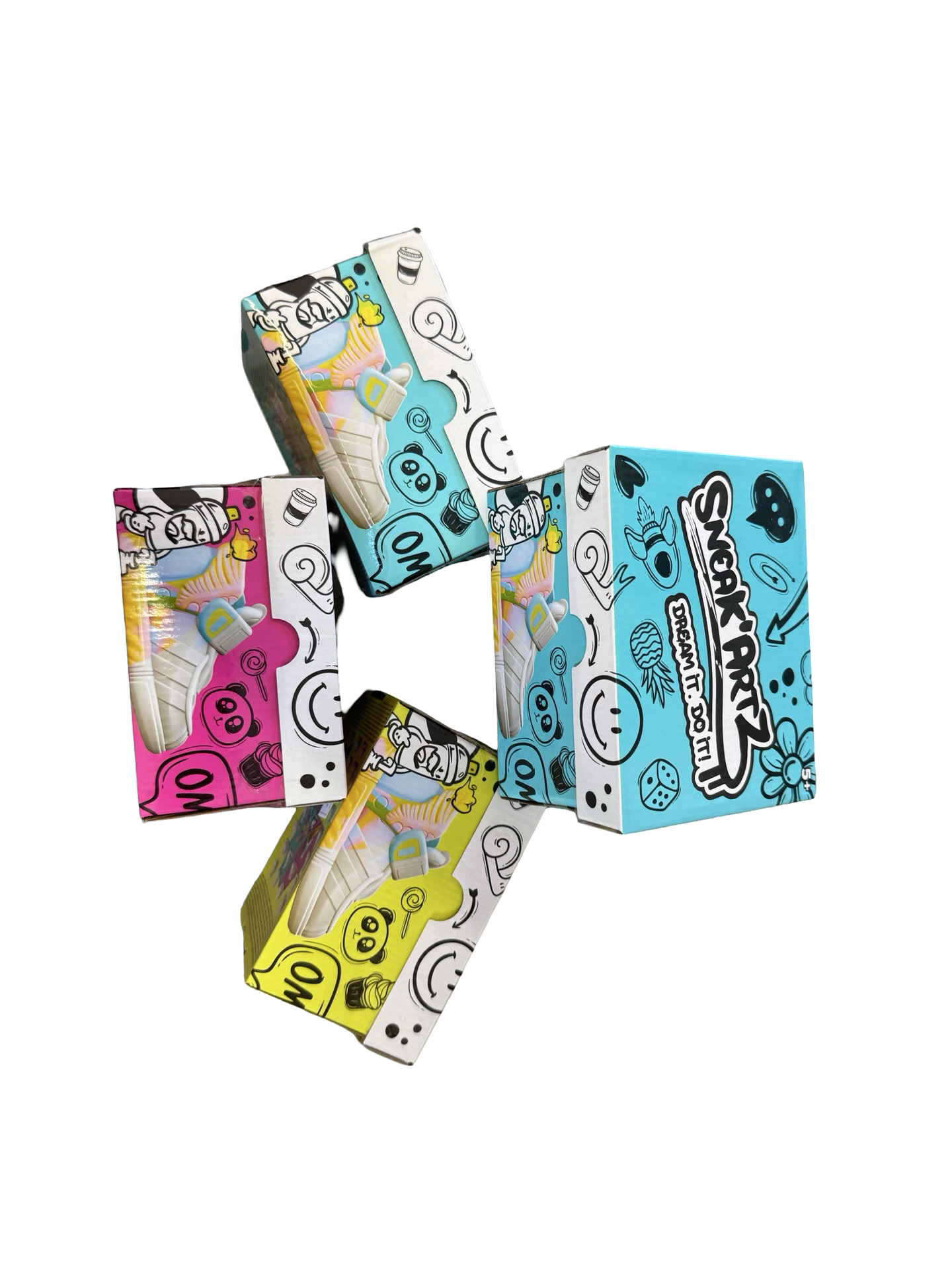 Sneak’Artz Dream It, Do It! | Mini Customisable Sneaker Keyring | Collectible Craft Toy | 24 to Collect | Ages 3+