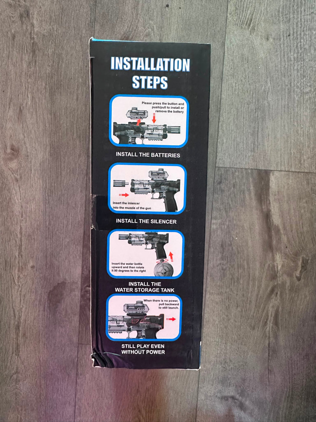 Electric Automatic Water Gun with Light-Up Muzzle | High Capacity Water Blaster | Multiple Colours