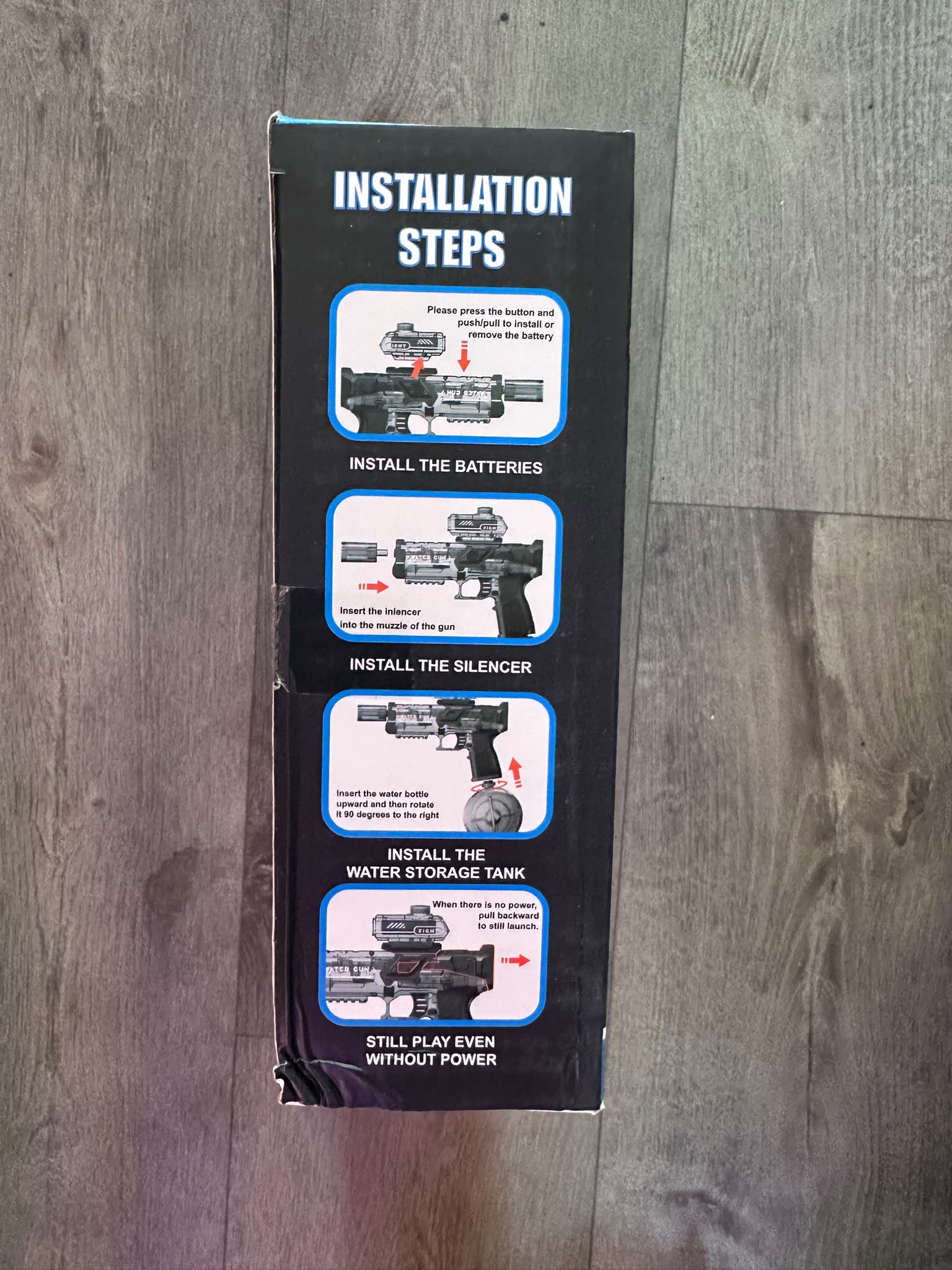 Electric Automatic Water Gun with Light-Up Muzzle | High Capacity Water Blaster | Multiple Colours