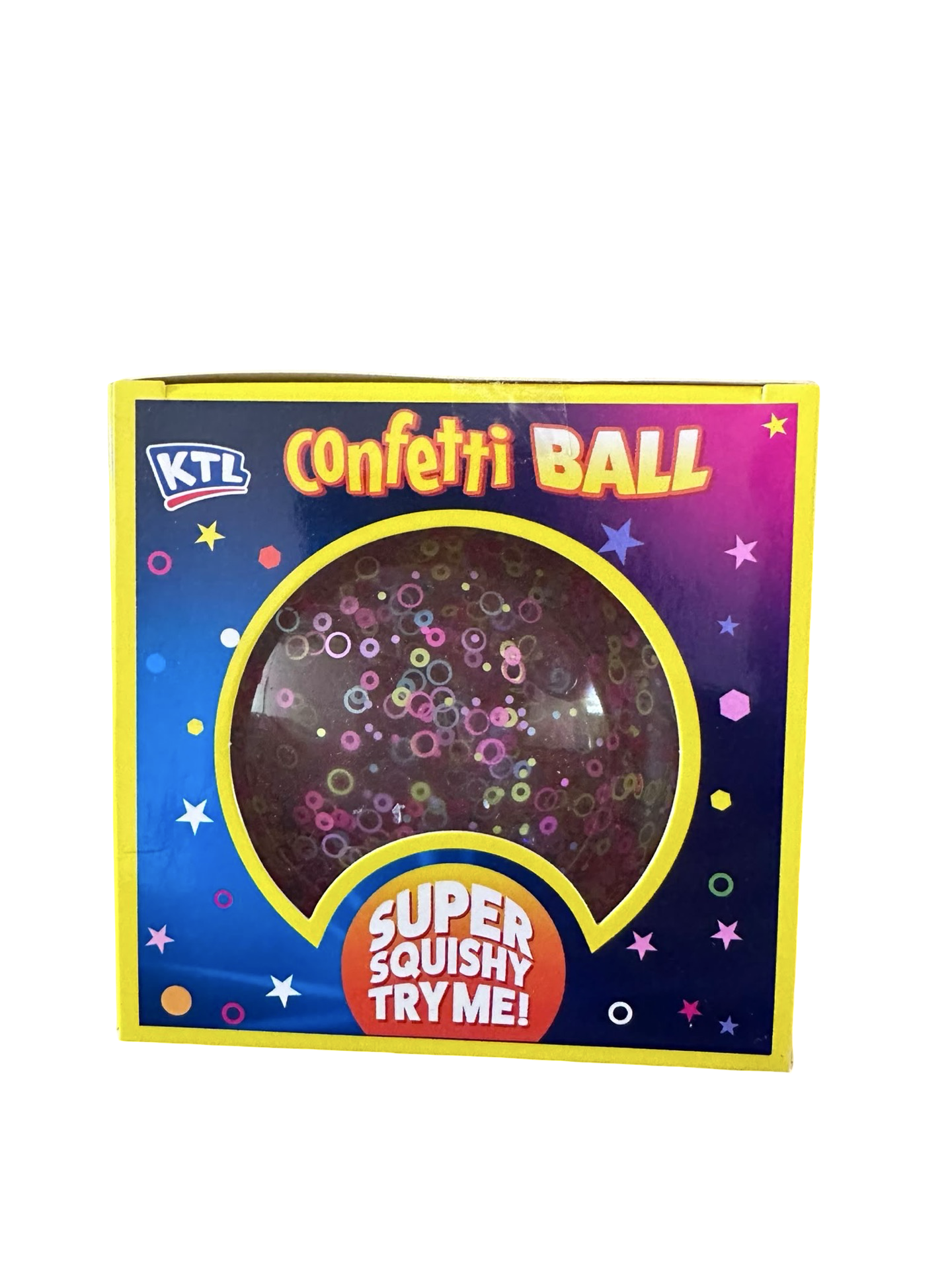Confetti Squishy Ball | Super Soft Sensory Stress Ball | Glitter Fidget Toy | 3 Designs Available