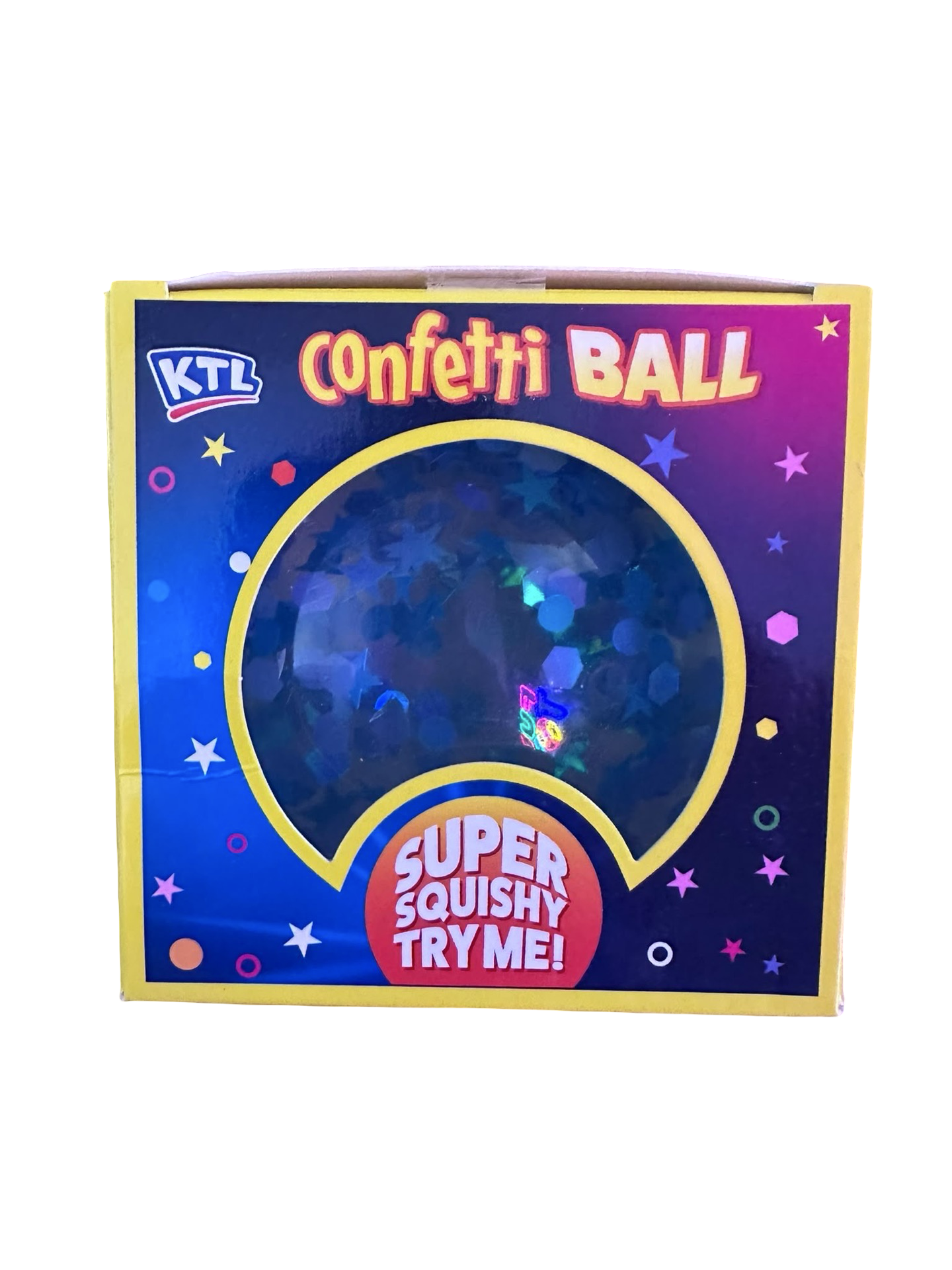 Confetti Squishy Ball | Super Soft Sensory Stress Ball | Glitter Fidget Toy | 3 Designs Available