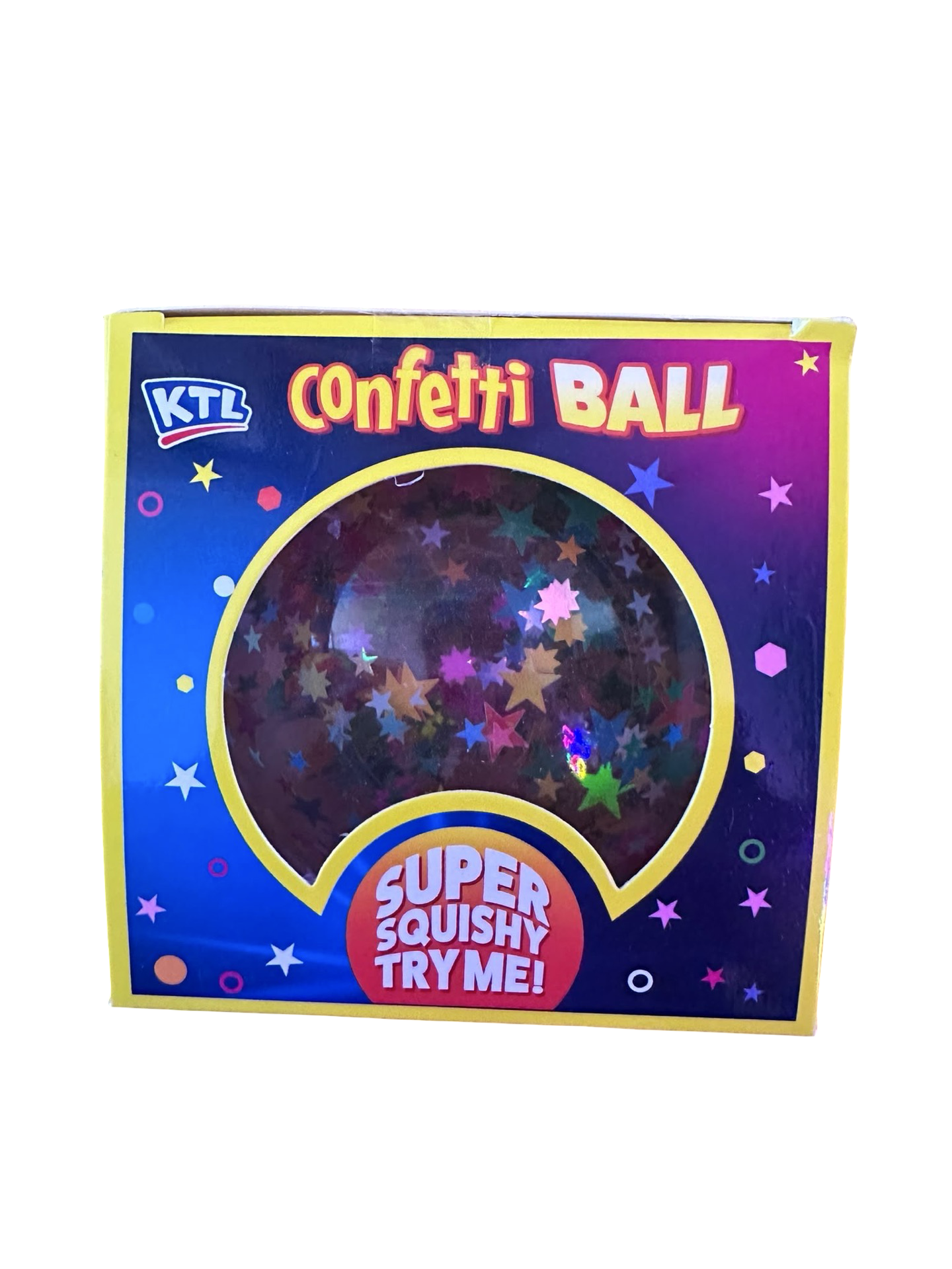 Confetti Squishy Ball | Super Soft Sensory Stress Ball | Glitter Fidget Toy | 3 Designs Available
