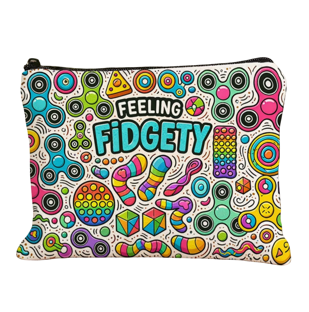 Feeling Fidgety Storage Box & Zip Pouch – 2 Styles Available | Fidget Toy Organiser
