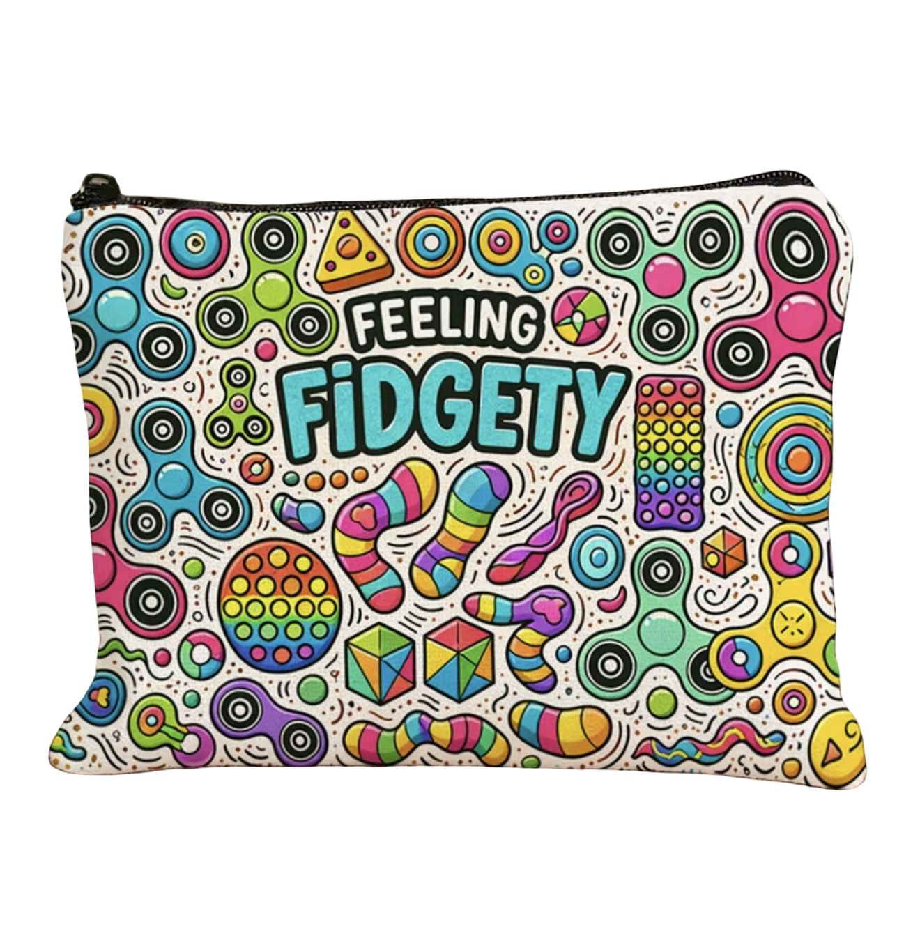 Feeling Fidgety Storage Box & Zip Pouch – 2 Styles Available | Fidget Toy Organiser