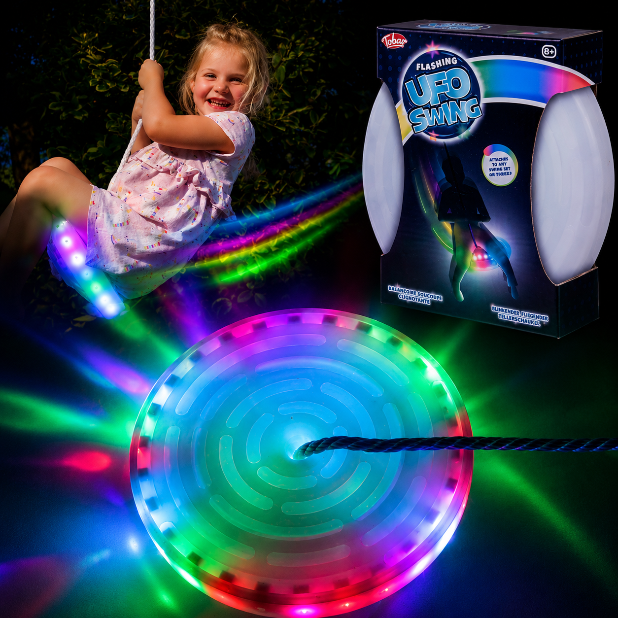FLASHING UFO SWING SEAT
