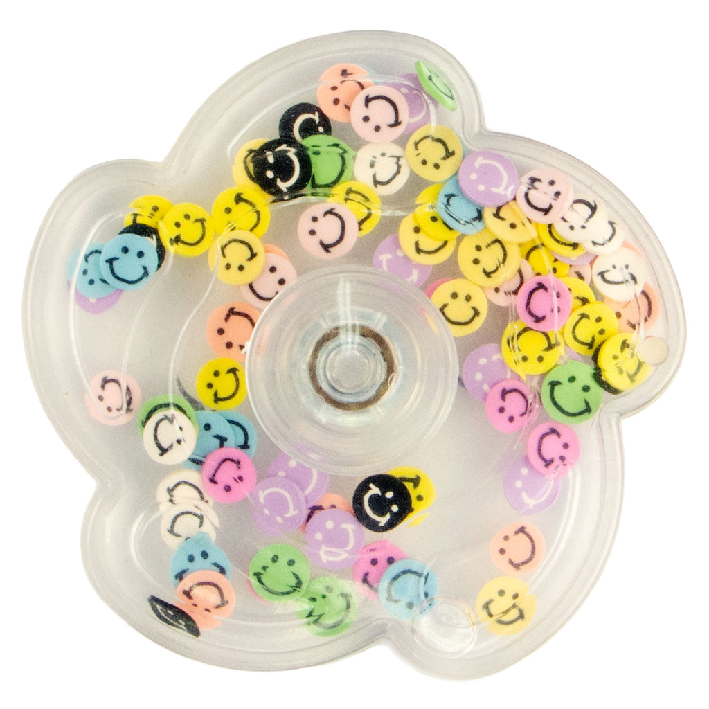 Fidget Spinners – 2 Styles to Choose From glitter  and smile faces