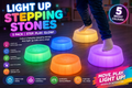 Light Up Sensory Stepping Stones – Pack of 5
