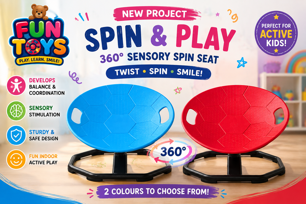 360° Sensory Spin Seat for Kids | Balance & Coordination Wobble Chair