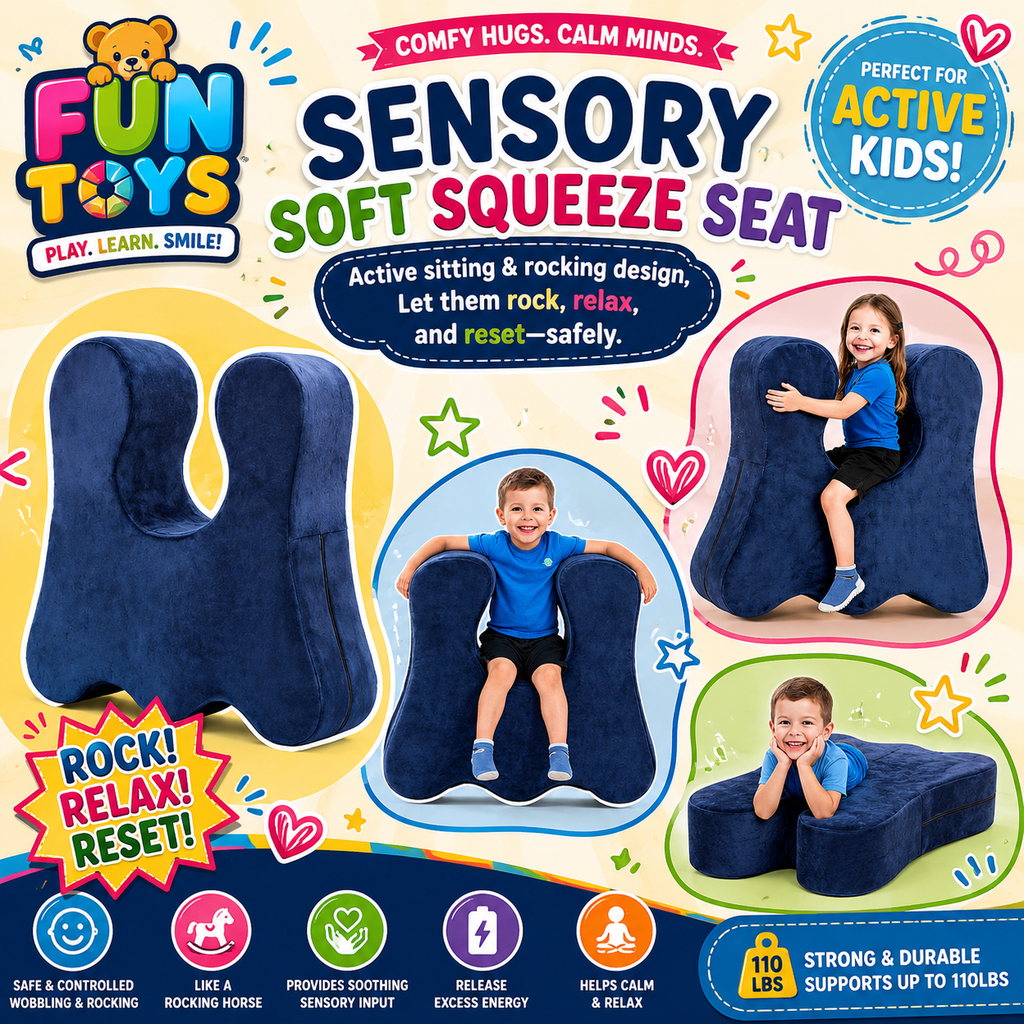Sensory Soft Squeeze Seat – Calming Sensory Chair for Kids | Rocking Compression Seat