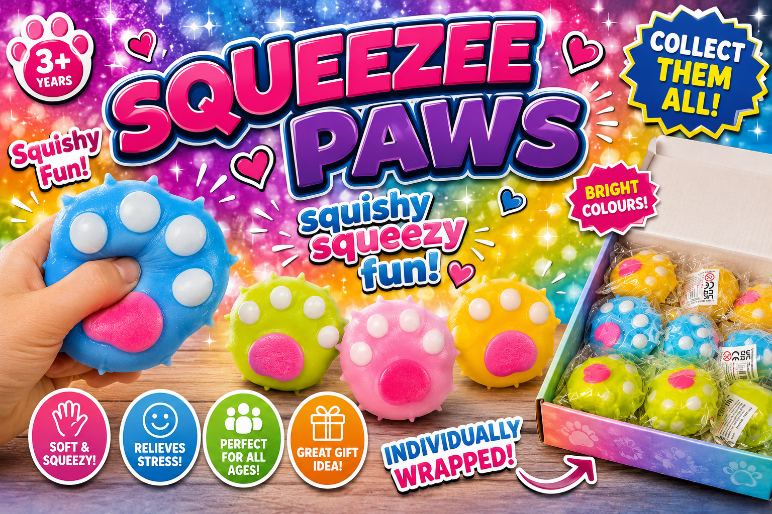 Squeezee Paws – Squishy Sensory Fidget Toy