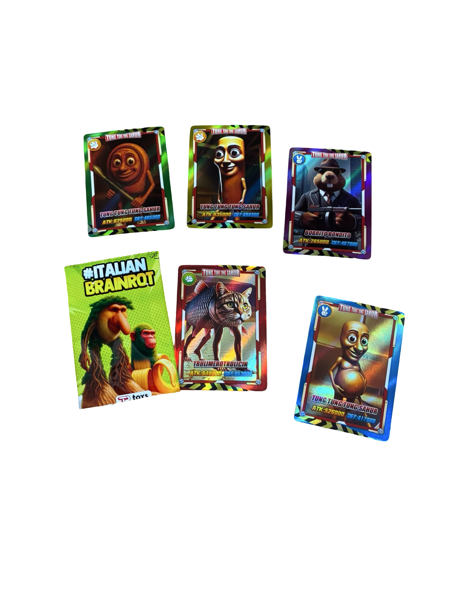 Italian Brainrot Trading Cards – Full Box of 36 Packs