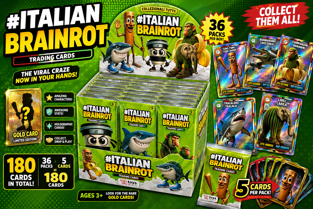 Italian Brainrot Trading Cards – Full Box of 36 Packs