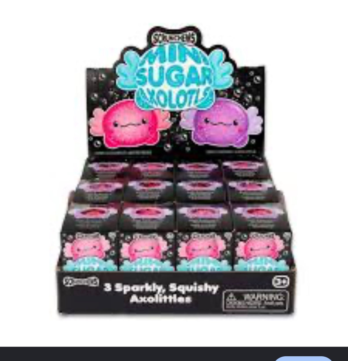 Scrunchems Mini Sugar Axolotls 3 Pac